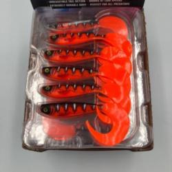 Leurre souple de p&ecirc;che ultra UV pro-grub red wake 10cm