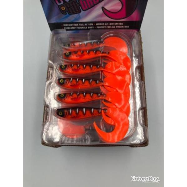 Leurre souple de p�che ultra UV pro-grub red wake 10cm