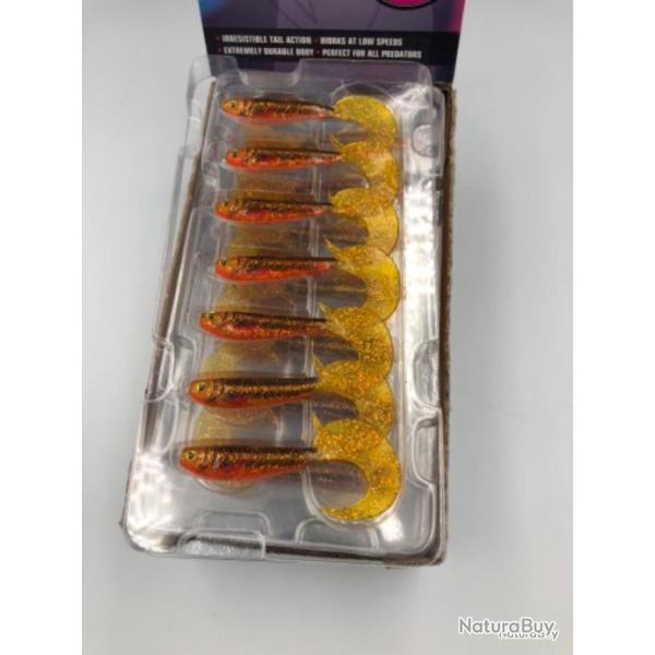 Leurre souple de p�che ultra UV pro-grub Goldie 8cm