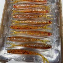 Leurre souple de pêche slick finesse Fox rage tinsel oil 9cm