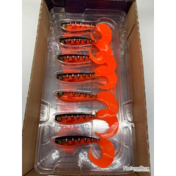 Leurre souple de p�che pro grub Fox rage red wake 8cm