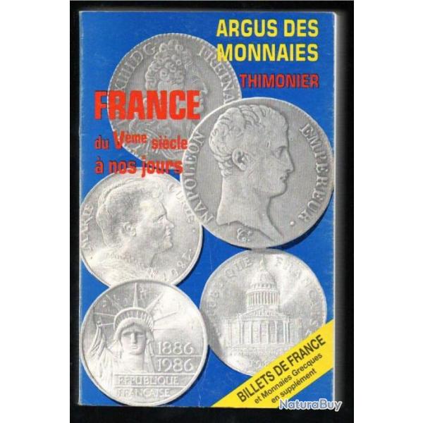 argus des monnaies thimonier france du Veme si�cle � nos jours (1988)