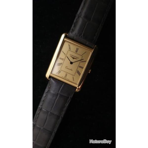 Montre LONGINES en or jaune, vintage - ann�es 80
