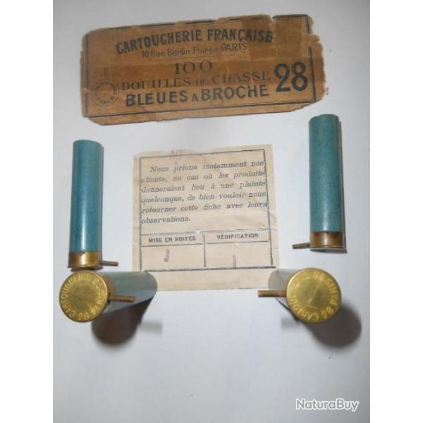 Lot de 22 douilles  broche cal. 28 " Neuves "