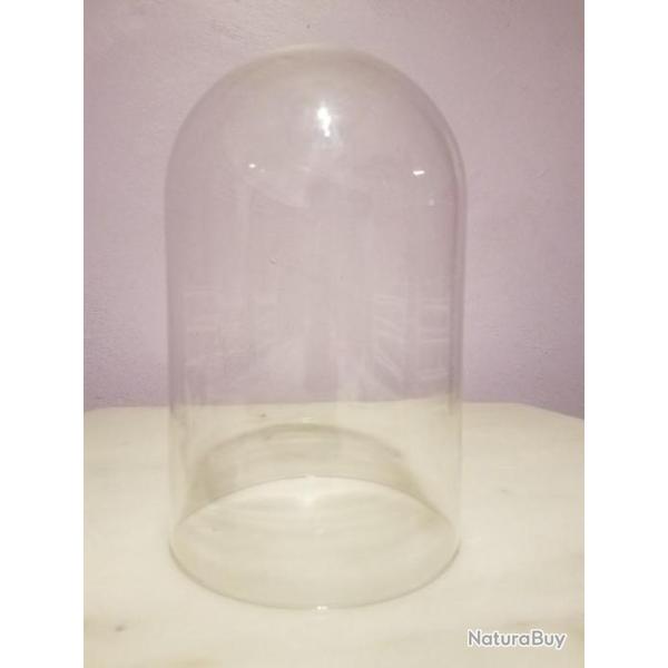 Cloche en verre pour pendule ou autre en excellent tat