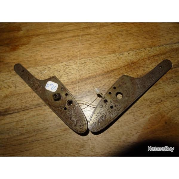 Paire de platine de fusil � percussion � compl�ter n�22