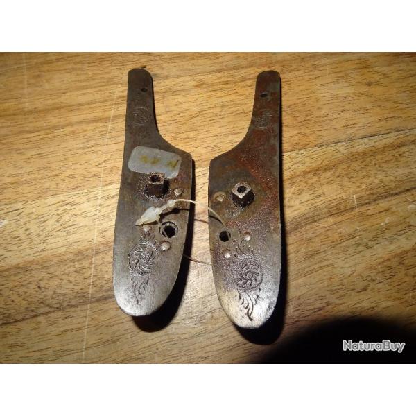 Paire de platine de fusil � percussion � compl�ter n�12