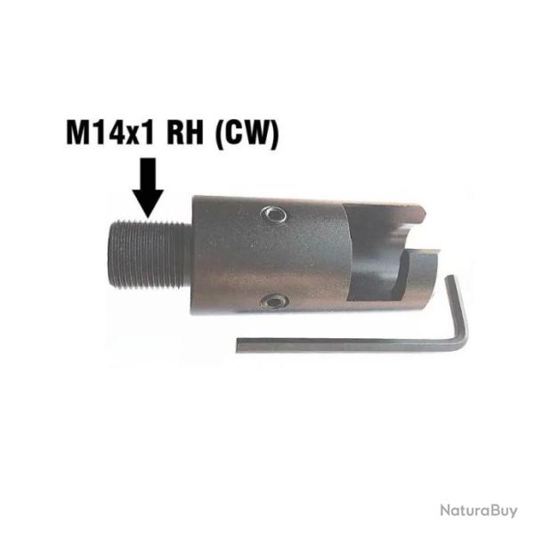 Adaptateur filet� pour Mosin-Nagant 91/30 - M14x1 RH CW