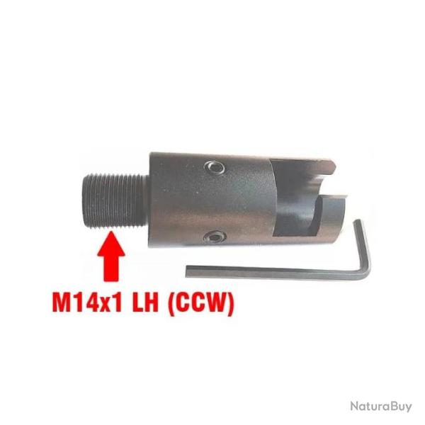 Adaptateur filet� pour Mosin-Nagant 91/30 - M14x1 LH CCW