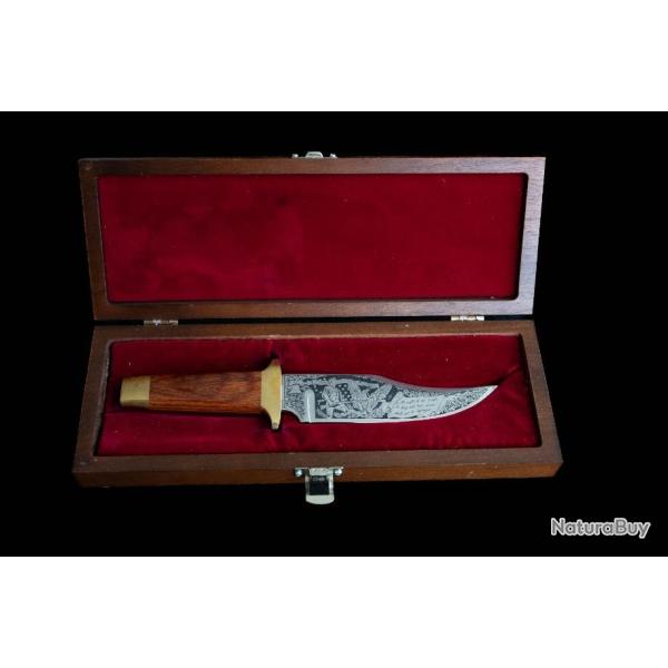 U.S.A. COUTEAU DE COLLECTION EXCEPTIONNEL FABRIQUE A LA DEMANDE DE LA N.R.A. PAR SCHRADE REF US50