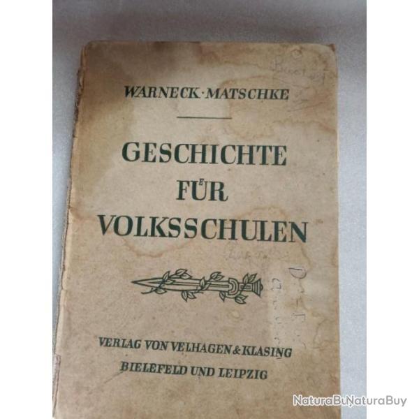 Livre d'histoire en allemand