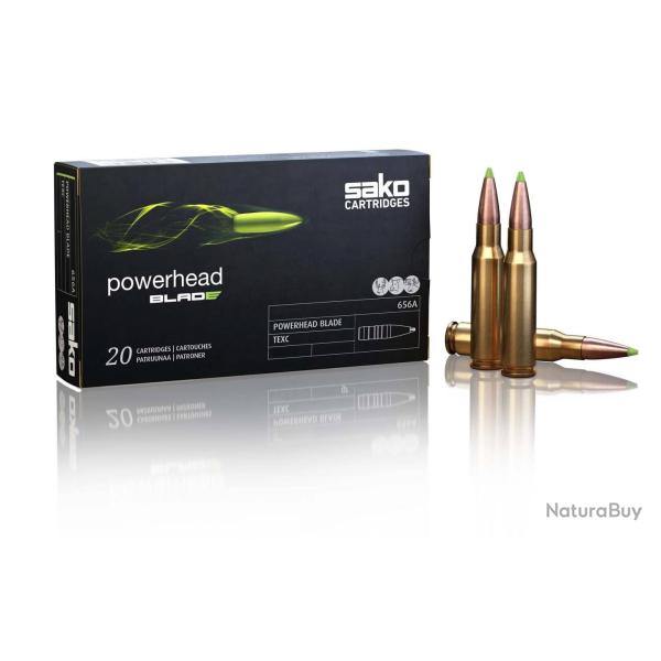 Munitions SAKO calibre 6.5 Creedmoor Powerhead Blade 120gr - 7.8g x20