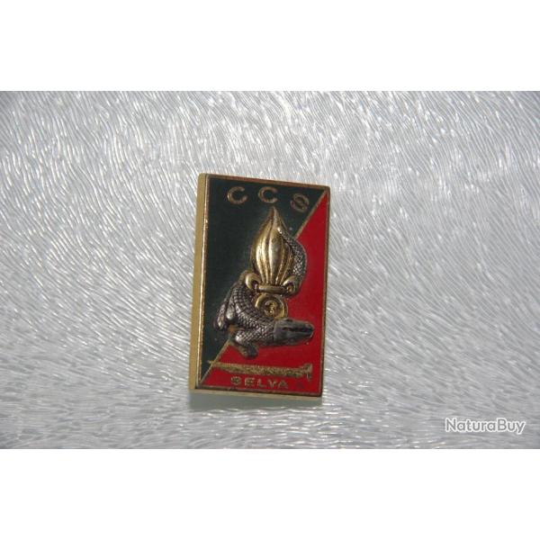INSIGNE DE LA LEGION ETRANGERE : 3 � REGIMENT ETRANGER  INFANTERIE  /  C.C.S --- SELVA ---- PICHARD