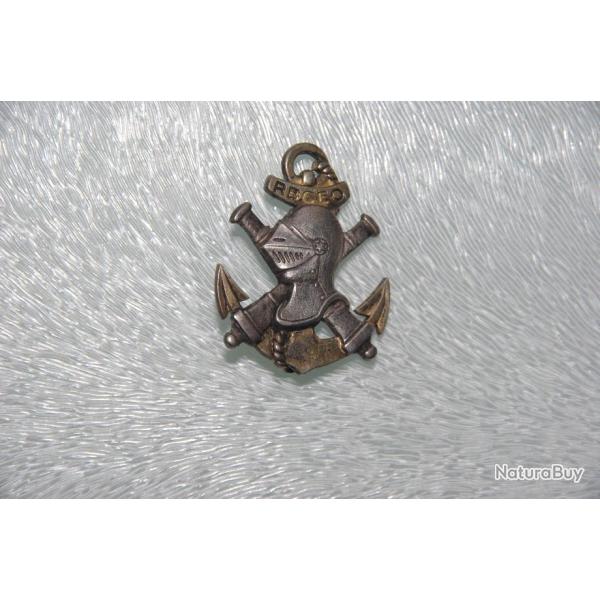 INSIGNE GUERRE INDOCHINE :  REGIMENT BLINDE COLONIAL EXTREME - ORIENT ------ARGENT --------DOM -----