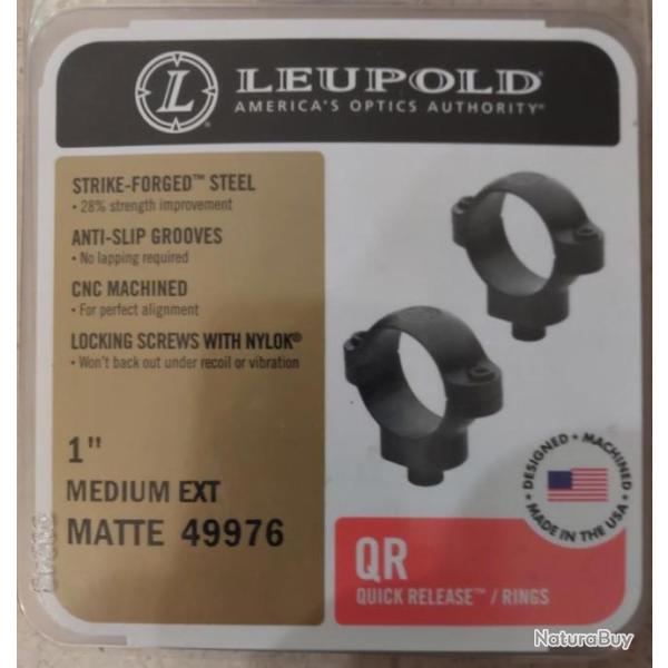 Embase et colliers leupold QR