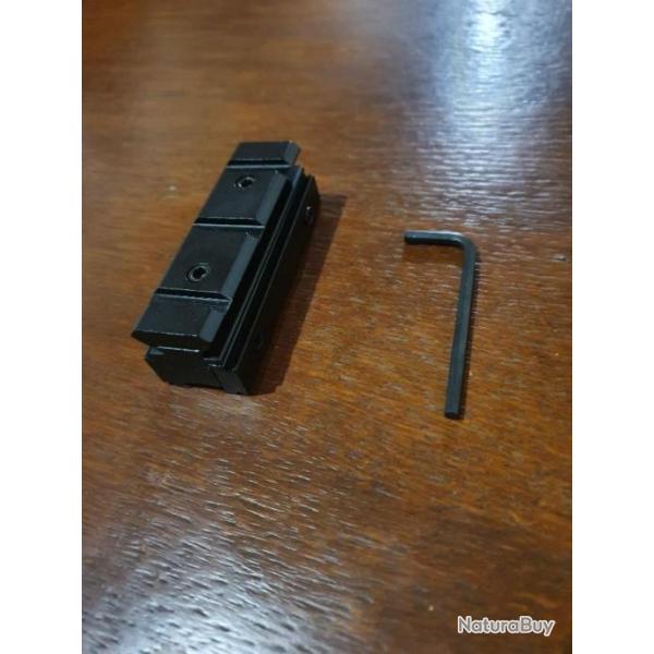 Convertisseur 22mm sur rail weaver 11mm