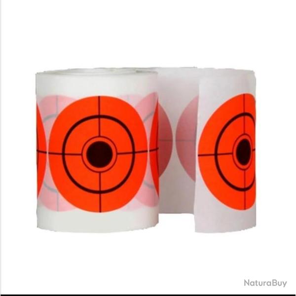 Cible autocollante orange x250