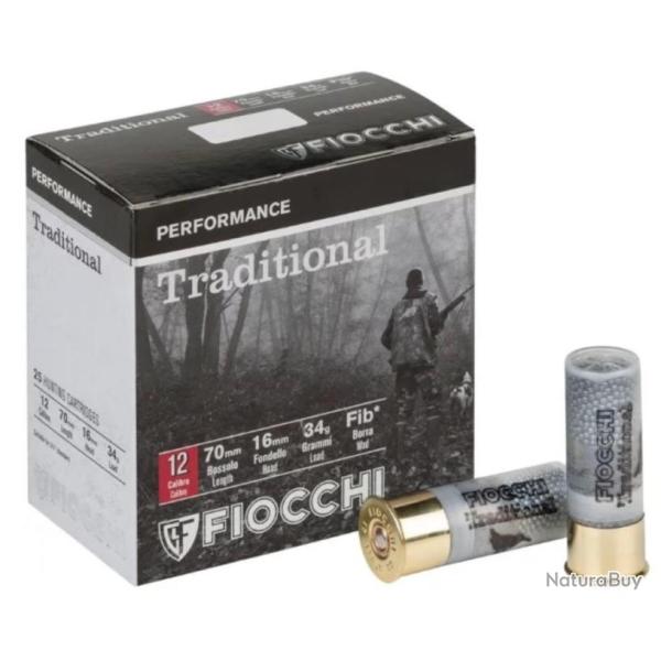 FIOCCHI Performance Traditional 12/70 36g BG / 25 cartouches
