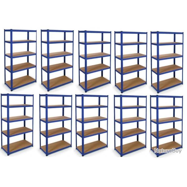 LOT 10 �tag�res professionnel bleu Rayonnage m�tallique Etag�re m�tallique industrielle magasin