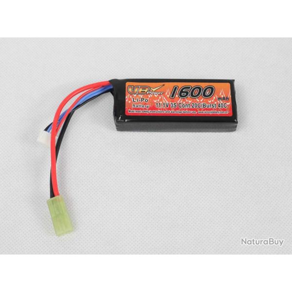 Batterie LiPo 11,1v PEQ 1600 mAh (VB Power)
