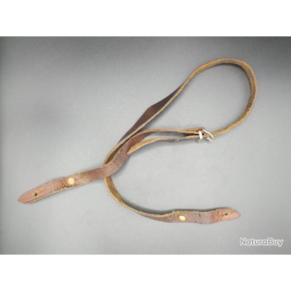 Bretelle cuir marron #3