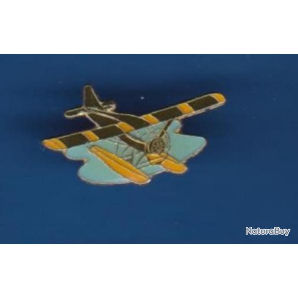 pin's avion vieu coucou hydravion ref 1223
