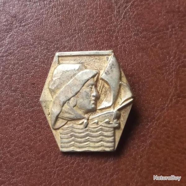 ancienne broche Marin p�cheur,  bateau , mer