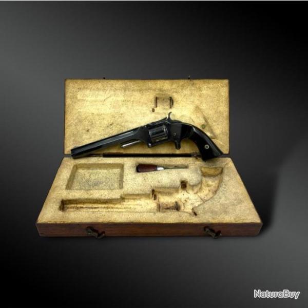 Coffret n�cessaire contenant un REVOLVER Smith & Wesson Second Mod�le - Etats-Unis - 1868
