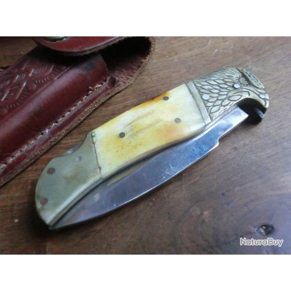 couteau pliant tete animaliere