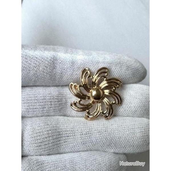 Broche Fran�aise en or rose massif 18 carats - intemporelle