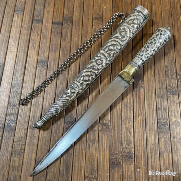 BEAU POIGNARD KARD / PECH KABZ ARGENT