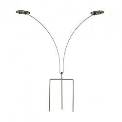 Tr&eacute;pied de sol &agrave; double palette pour palombe