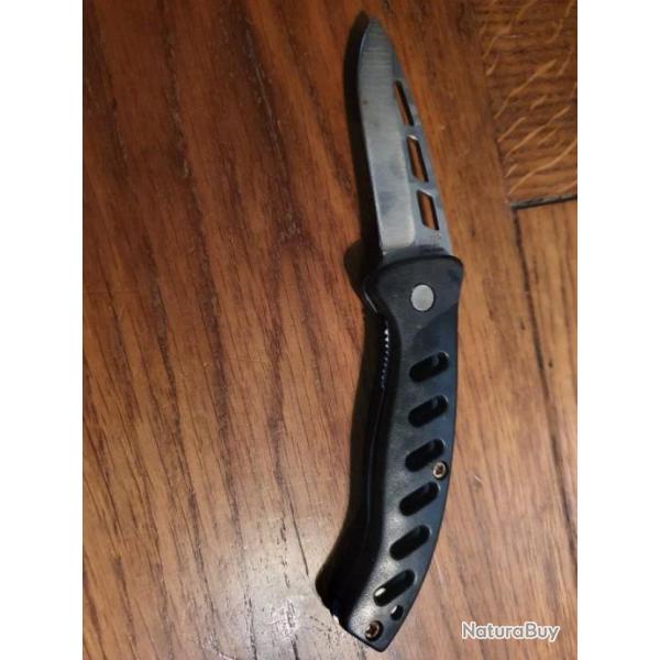 couteau cran d arr�t noir