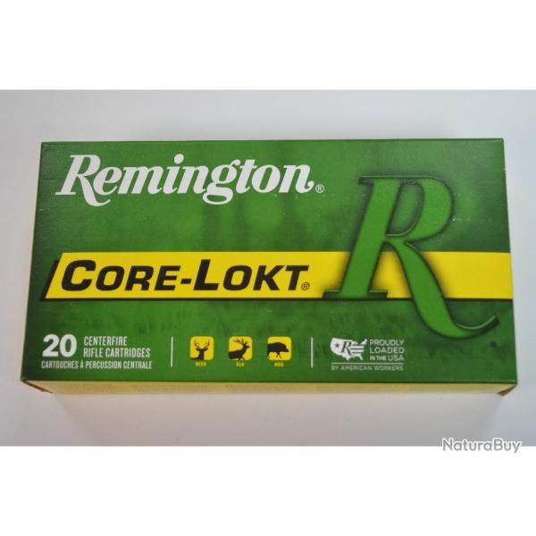 1 BOITE DE 20 BALLES REMINGTON 180GR CORE LOKT NEUVE