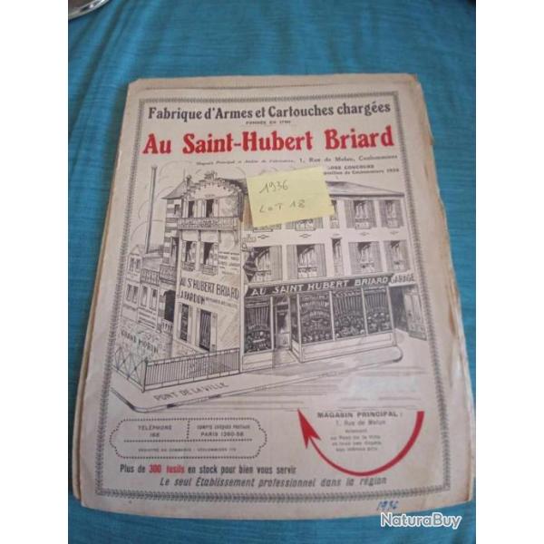 Lot de 3 livrets publicit�s anciennes armurerie Pardon 1936/1937/1950