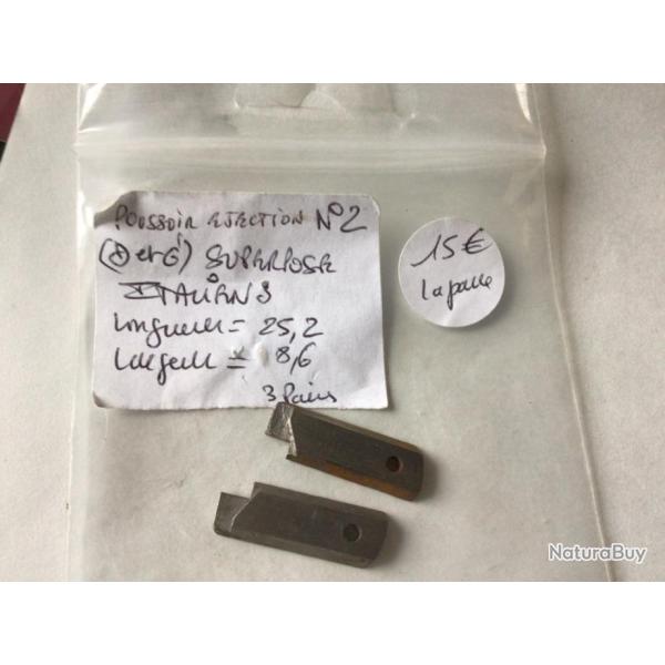 VENDU PAR LE-CUIRASSIER N�2 PAIRE DE POUSSOIR �JECTION SUPERPOS� ITALIEN ET AUTRES