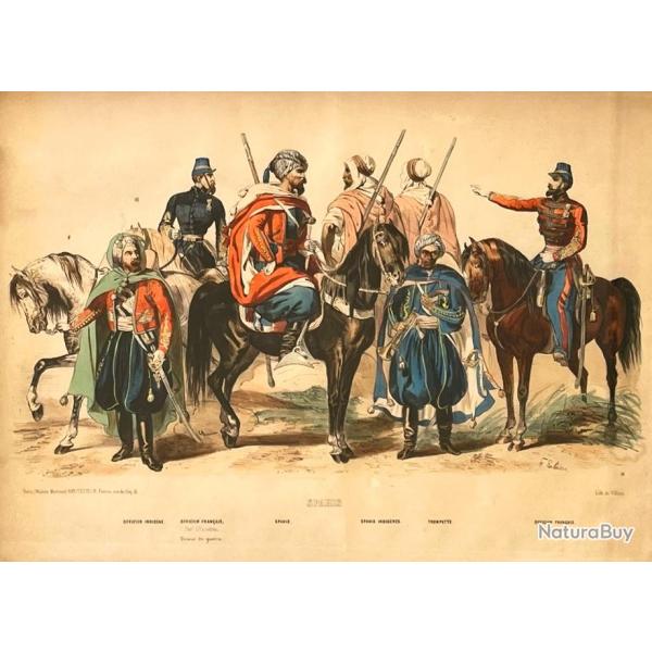 LALAISSE Franois-Hippolyte (1812-1884) (d'aprs) et VILLAIN Georges-Ren (1854-1930) - Spahis