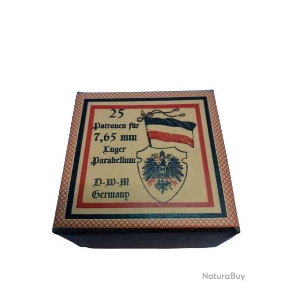7,65 mm Luger Parabellum: Reproduction boite cartouches (vide) DWM 11369387