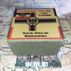 7,65 mm Luger Para. (Deutsche Waffen Munitions.): Reproduction boite munitions (vide) DWM17 11369437