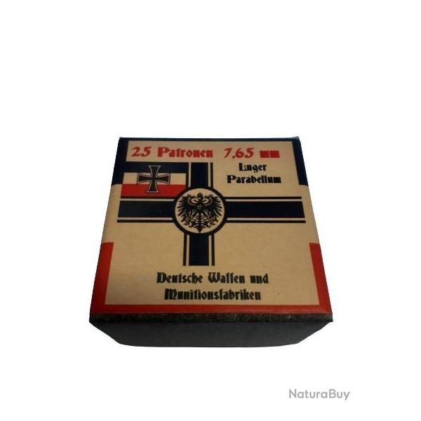 7,65 mm Luger Parabellum: Reproduction boite cartouches (vide) DWM 11369437