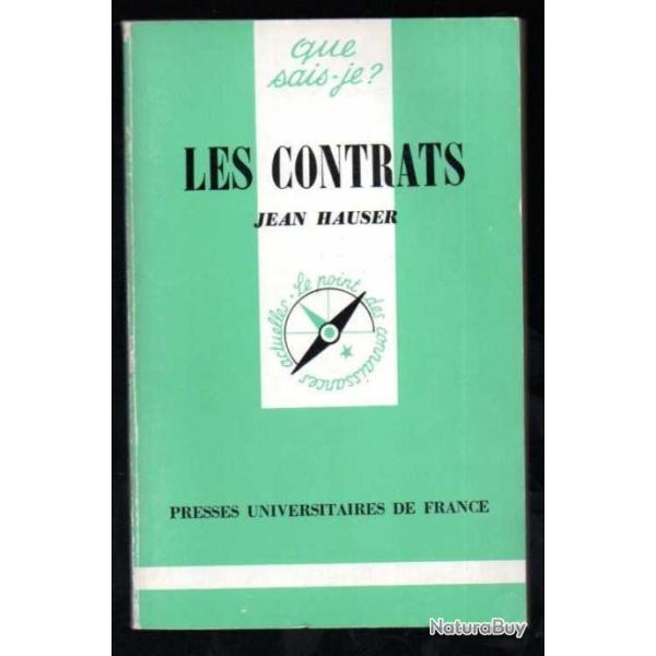 Que sais-je , les contrats de jean hauser