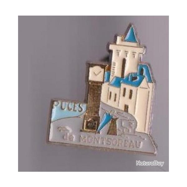 pin's puce de montsoreau ville ref 2462