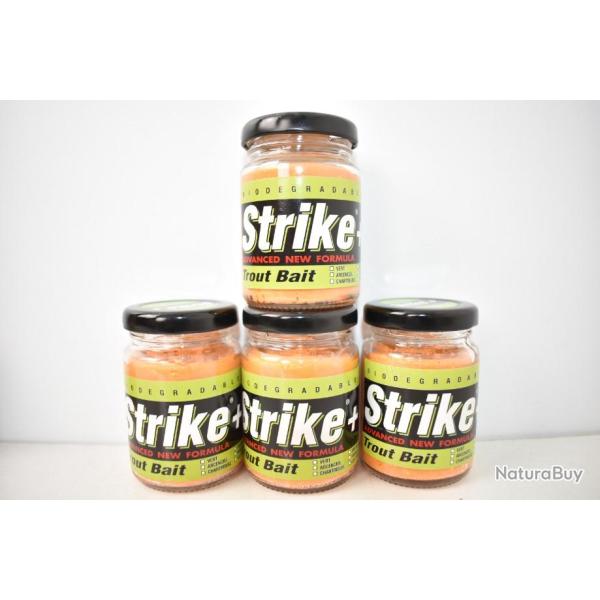 DSP- Pate � truite STRIKE+ lot de 4 pots  -  Orange Glitter
