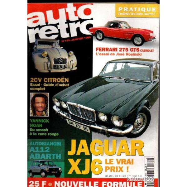 auto r�tro 184, 2cv citroen, jaguar xj6, cyclecar saga, jochen rindt, abarth a 112, pl17,