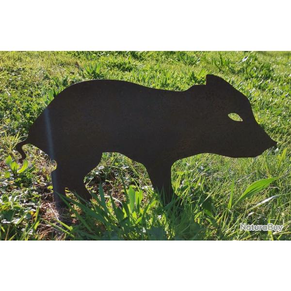 Silhouette m�tallique Marcassin haut