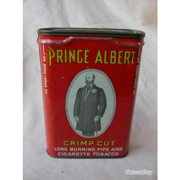 WW2/POSTWAR US BOTE TABAC VIDE EN MTAL AMRICAIN " PRINCE ALBERT " ANNES 50/60 7
