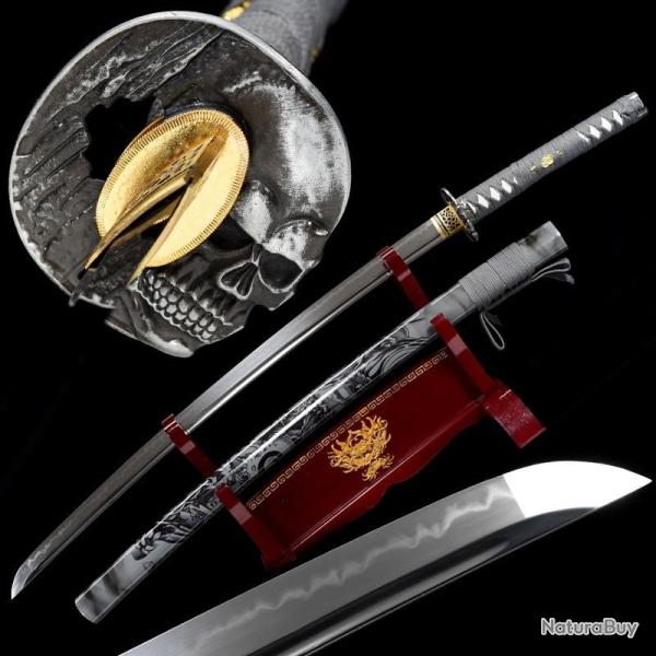 Katana Maru en Acier T10. Authentique sabre japonais.