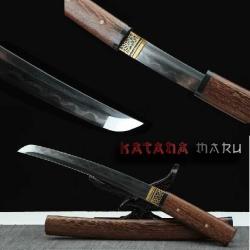 Tanto - Sabre Japonais Authentique en Acier Forg&eacute; &agrave; la Main, Lame Aff&ucirc;t&eacute;e, Sabre en Bois de rose