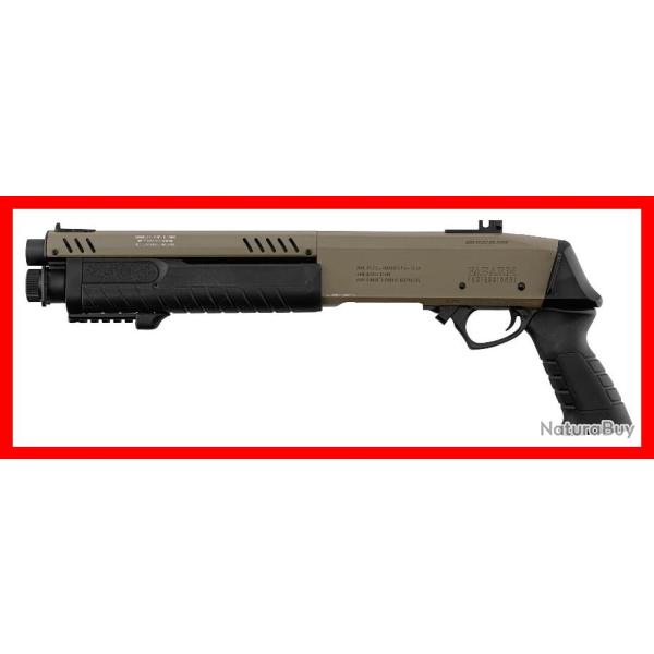 REPLIQUE FUSIL A POMPE FABARM STF12 SHORT INITIAL TAN GAZ