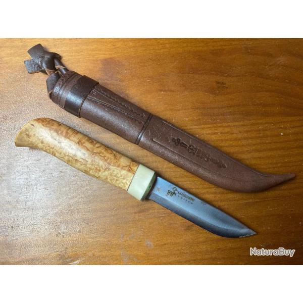COUTEAU PUUKO "KARESUANDON KNIVEN "+ TUI CUIR / NEUF